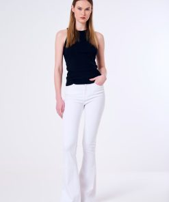 Denim Vicolo | Icon Jeans Gisele Flare Bianco