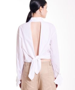 Collezione Vicolo | Camicia Cropped Con Cut Out