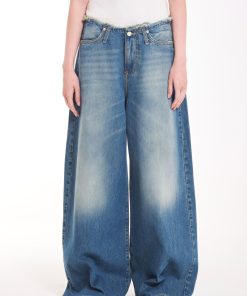 Denim Vicolo | Jeans Zeus Con Cinturone Sfrangiato