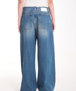 Denim Vicolo | Jeans Zeus Con Cinturone Sfrangiato