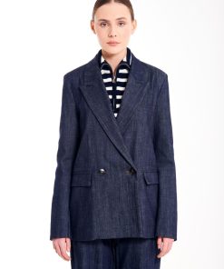 Collezione Vicolo | Blazer Doppiopetto In Denim