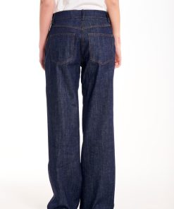 Collezione Vicolo | Pantalone Gessato Dettaglio Denim