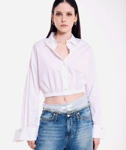 Collezione Vicolo | Camicia Cropped Arricciata