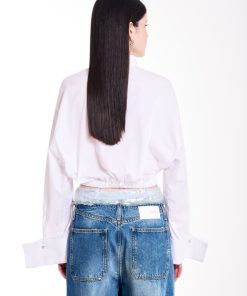 Collezione Vicolo | Camicia Cropped Arricciata